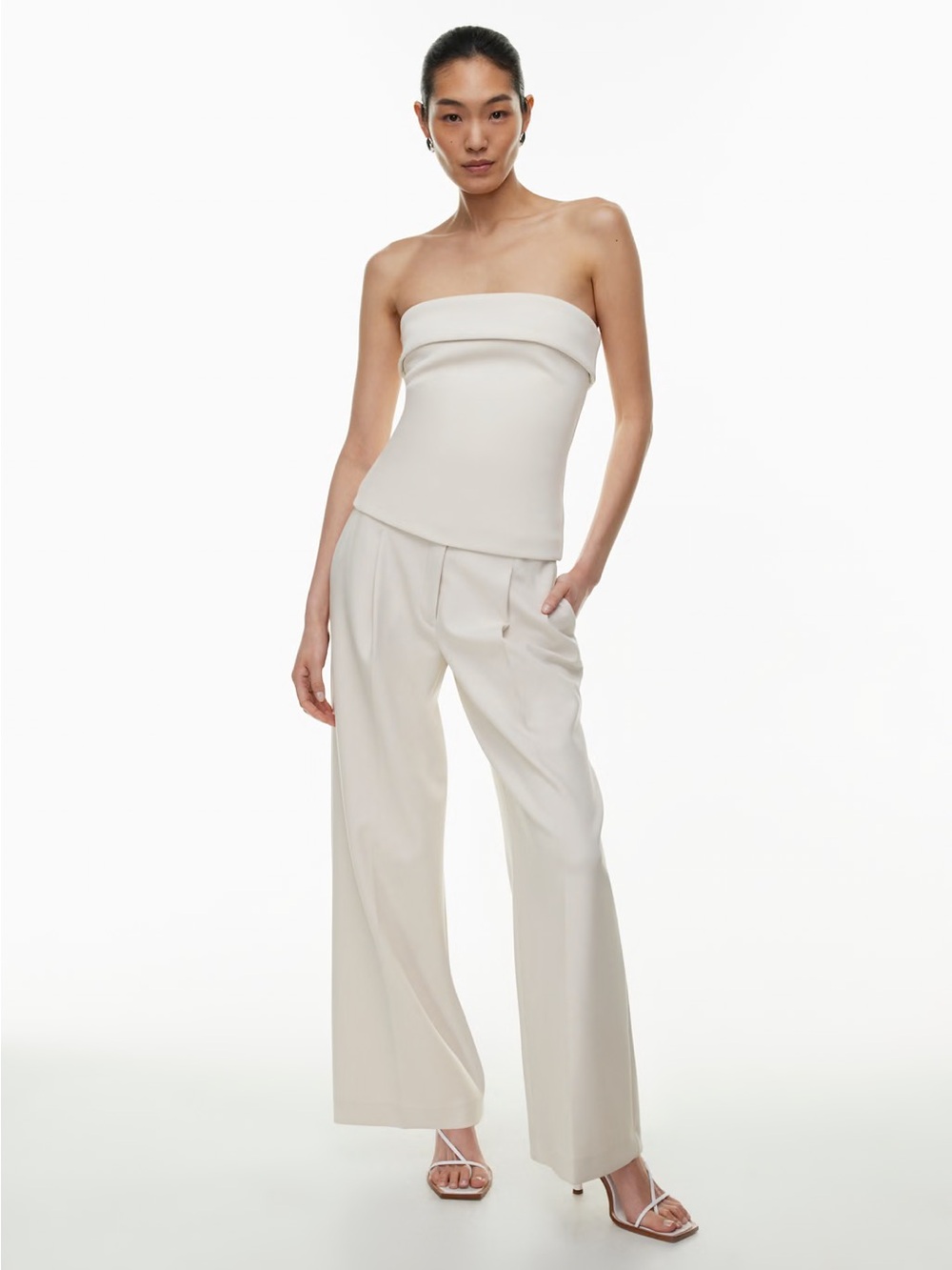 Aritzia Babaton Eyecatcher Strapless Tube Top in Beige Size XS - Picture 2 of 12